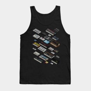 Synthesizer and Drum Machine Lover Tank Top